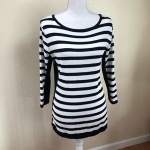 ROZ & ALI Striped Sweater